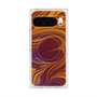 プレミアムスクエアケース with Pixelsnap［ y2k(Year2000) - Heart - High contrast Orange ］