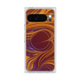 プレミアムスクエアケース with Pixelsnap［ y2k(Year2000) - Heart - High contrast Orange ］