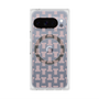プレミアムスクエアケース with Pixelsnap［ LANVIN en Bleu - Monogram - Pink ］