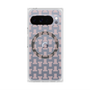 プレミアムスクエアケース with Pixelsnap［ LANVIN en Bleu - Monogram - Pink ］