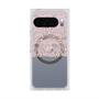 プレミアムスクエアケース with Pixelsnap［ LANVIN en Bleu - Lace - Pink ］
