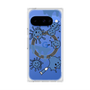 プレミアムスクエアケース with Pixelsnap［ PAINTING SMILE Blue ］
