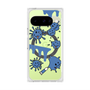 プレミアムスクエアケース with Pixelsnap［ PAINTING SMILE Blue ］