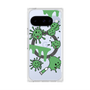 プレミアムスクエアケース with Pixelsnap［ PAINTING SMILE Green ］