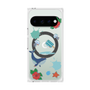 プレミアムスクエアケース with Pixelsnap［ DRAWING PAPER Blue ］
