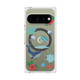 プレミアムスクエアケース with Pixelsnap［ DRAWING PAPER Blue ］