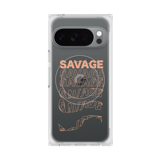 プレミアムスクエアケース with Pixelsnap［ SAVAGE Orange ］