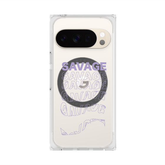 プレミアムスクエアケース with Pixelsnap［ SAVAGE Purple ］