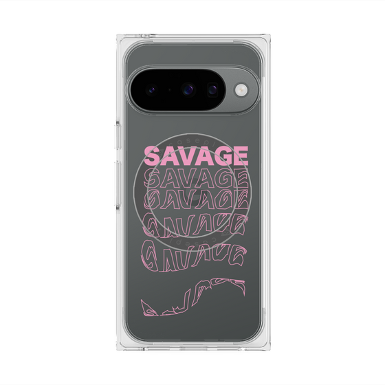 プレミアムスクエアケース with Pixelsnap［ SAVAGE Pink ］