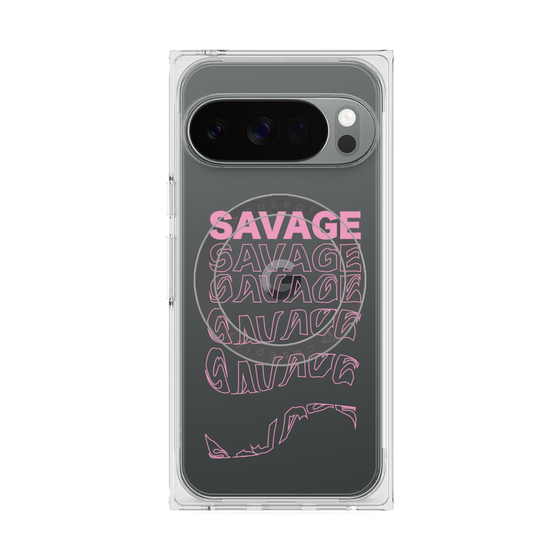 プレミアムスクエアケース with Pixelsnap［ SAVAGE Pink ］