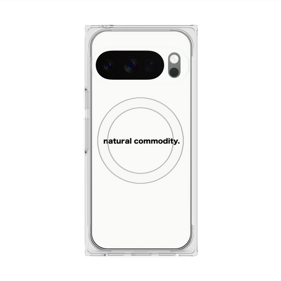プレミアムスクエアケース with Pixelsnap［ NATURAL COMMODITY White ］