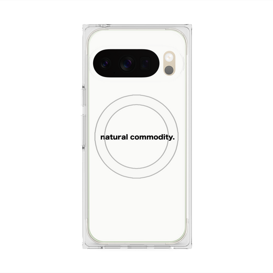 プレミアムスクエアケース with Pixelsnap［ NATURAL COMMODITY White ］
