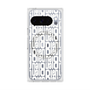 プレミアムスクエアケース with Pixelsnap［ LANVIN en Bleu - Logo Pattern - White ］