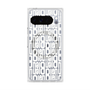 プレミアムスクエアケース with Pixelsnap［ LANVIN en Bleu - Logo Pattern - White ］