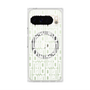 プレミアムスクエアケース with Pixelsnap［ LANVIN en Bleu - Logo Pattern - White ］