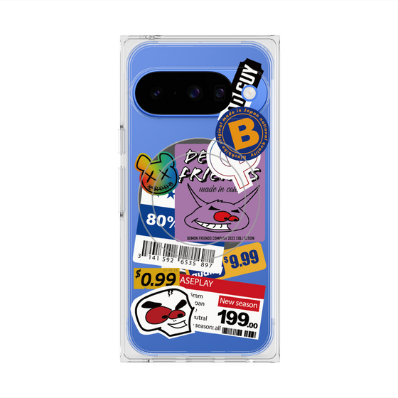 プレミアムスクエアケース with Pixelsnap［ Demon Friends Sticker .1 ］