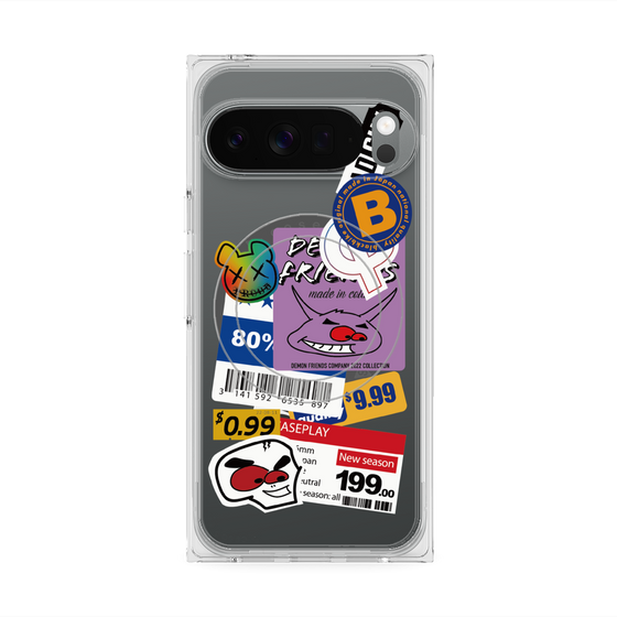 プレミアムスクエアケース with Pixelsnap［ Demon Friends Sticker .1 ］