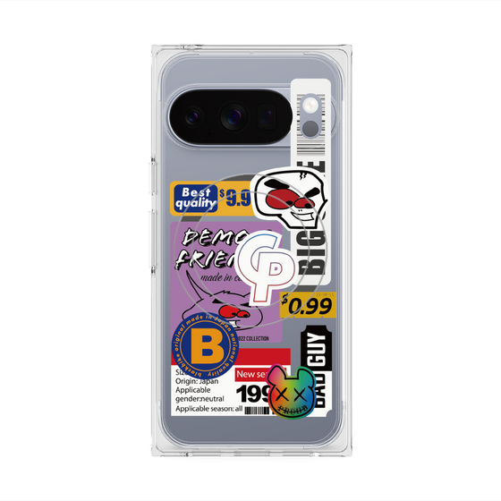 プレミアムスクエアケース with Pixelsnap［ Demon Friends Sticker .2 ］