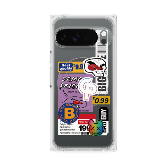 プレミアムスクエアケース with Pixelsnap［ Demon Friends Sticker .2 ］