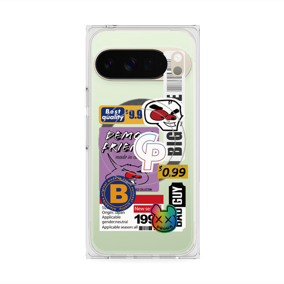プレミアムスクエアケース with Pixelsnap［ Demon Friends Sticker .2 ］