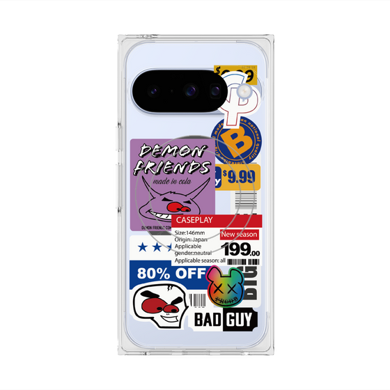 プレミアムスクエアケース with Pixelsnap［ Demon Friends Sticker .3 ］
