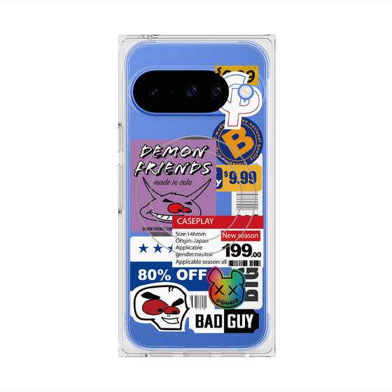 プレミアムスクエアケース with Pixelsnap［ Demon Friends Sticker .3 ］