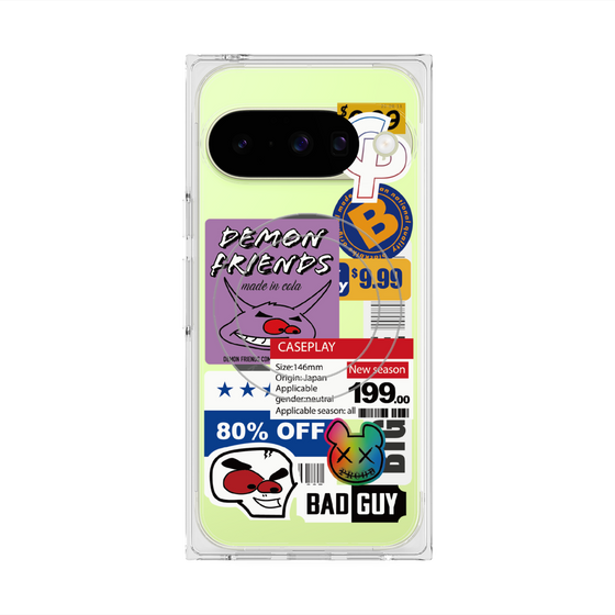 プレミアムスクエアケース with Pixelsnap［ Demon Friends Sticker .3 ］