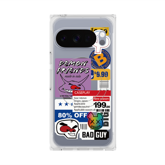 プレミアムスクエアケース with Pixelsnap［ Demon Friends Sticker .3 ］