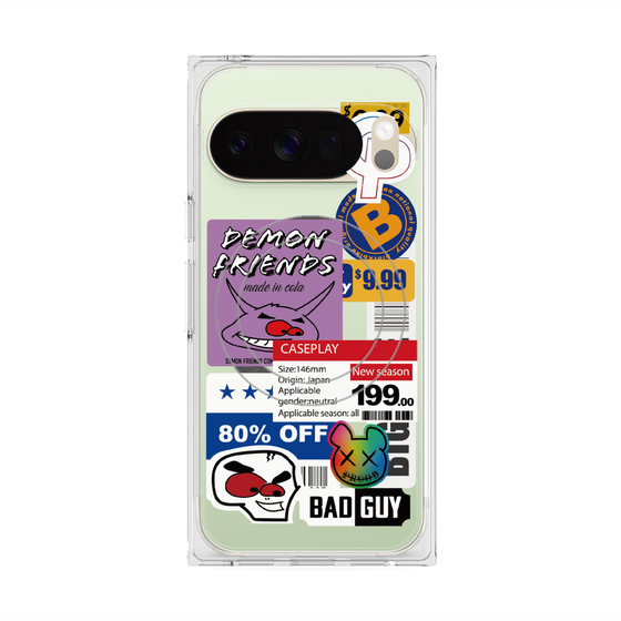 プレミアムスクエアケース with Pixelsnap［ Demon Friends Sticker .3 ］