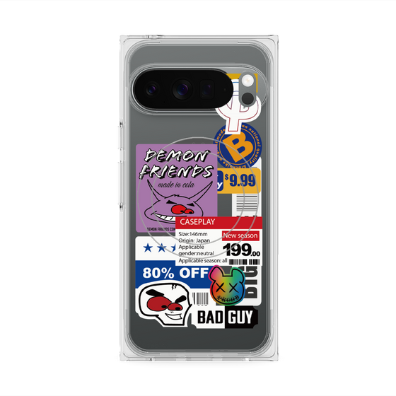 プレミアムスクエアケース with Pixelsnap［ Demon Friends Sticker .3 ］
