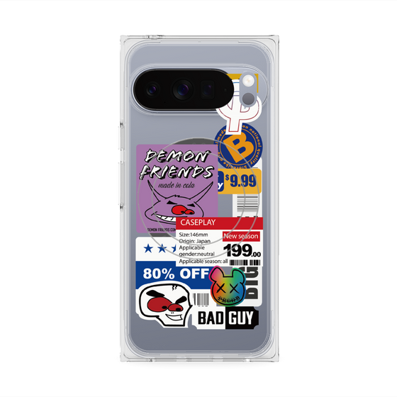 プレミアムスクエアケース with Pixelsnap［ Demon Friends Sticker .3 ］