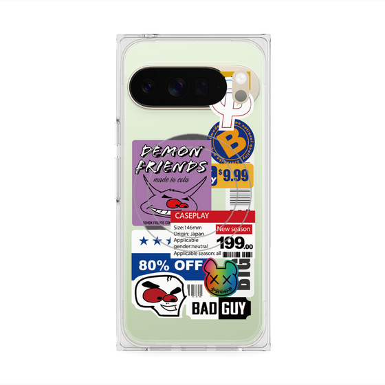 プレミアムスクエアケース with Pixelsnap［ Demon Friends Sticker .3 ］