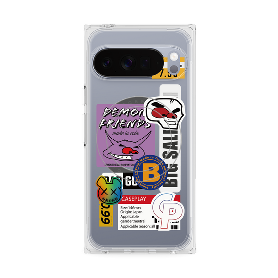 プレミアムスクエアケース with Pixelsnap［ Demon Friends Sticker .4 ］