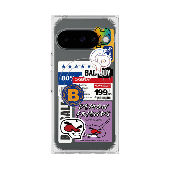 プレミアムスクエアケース with Pixelsnap［ Demon Friends Sticker .5 ］