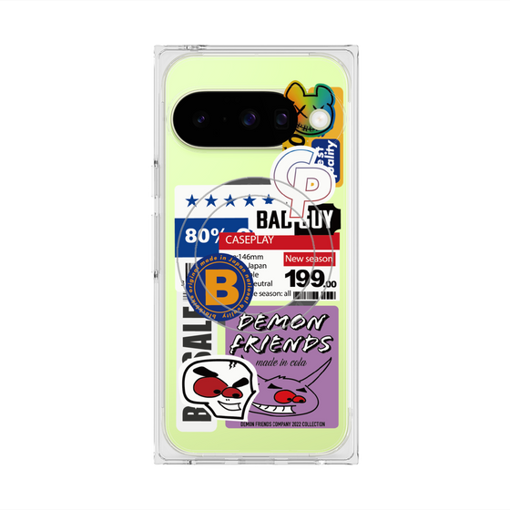 プレミアムスクエアケース with Pixelsnap［ Demon Friends Sticker .5 ］
