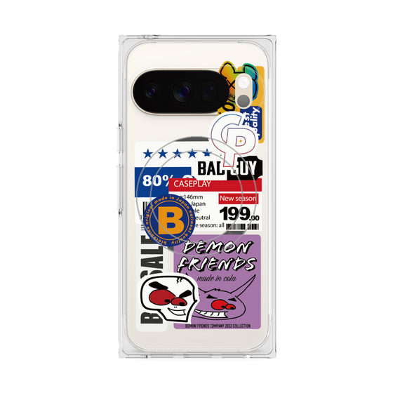 プレミアムスクエアケース with Pixelsnap［ Demon Friends Sticker .5 ］