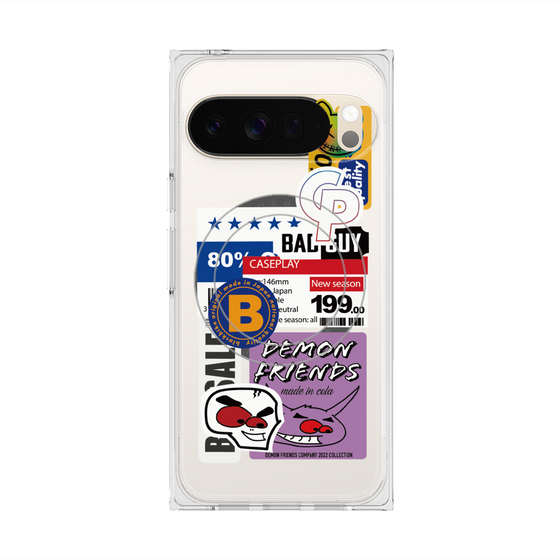プレミアムスクエアケース with Pixelsnap［ Demon Friends Sticker .5 ］
