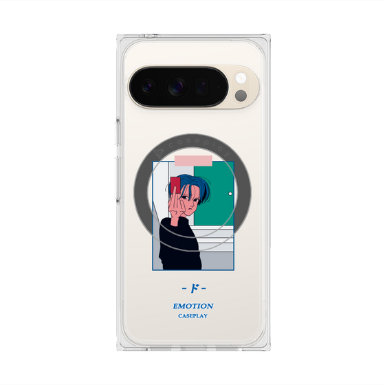 プレミアムスクエアケース with Pixelsnap［ 喜怒アイ楽 -怒- ］