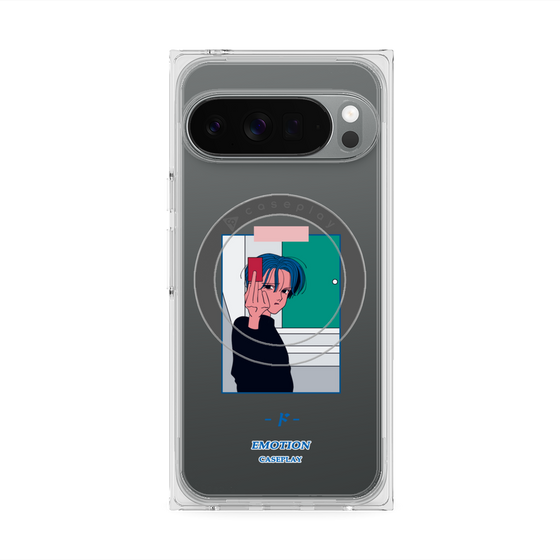 プレミアムスクエアケース with Pixelsnap［ 喜怒アイ楽 -怒- ］