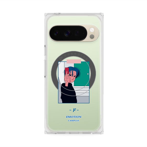 プレミアムスクエアケース with Pixelsnap［ 喜怒アイ楽 -怒- ］