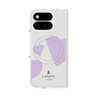 プレミアムスクエアケース with Pixelsnap［ LANVIN en Bleu Hearts Purple - ランバン ハート パープル ］