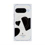 プレミアムスクエアケース with Pixelsnap［ LANVIN en Bleu Hearts Black - ランバン ハート ブラック ］