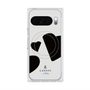 プレミアムスクエアケース with Pixelsnap［ LANVIN en Bleu Hearts Black - ランバン ハート ブラック ］