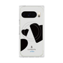 プレミアムスクエアケース with Pixelsnap［ LANVIN en Bleu Hearts Black - ランバン ハート ブラック ］