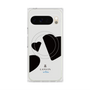 プレミアムスクエアケース with Pixelsnap［ LANVIN en Bleu Hearts Black - ランバン ハート ブラック ］