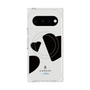 プレミアムスクエアケース with Pixelsnap［ LANVIN en Bleu Hearts Black - ランバン ハート ブラック ］