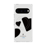 プレミアムスクエアケース with Pixelsnap［ LANVIN en Bleu Hearts Black - ランバン ハート ブラック ］