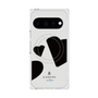プレミアムスクエアケース with Pixelsnap［ LANVIN en Bleu Hearts Black - ランバン ハート ブラック ］