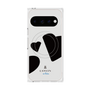 プレミアムスクエアケース with Pixelsnap［ LANVIN en Bleu Hearts Black - ランバン ハート ブラック ］