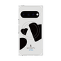 プレミアムスクエアケース with Pixelsnap［ LANVIN en Bleu Hearts Black - ランバン ハート ブラック ］